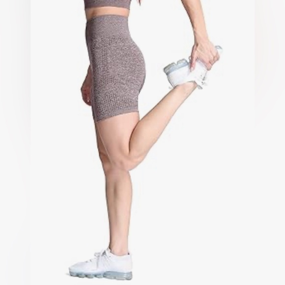 Aoxjox Women's High Waisted Vital Seamless Workout Yoga Gym coffee - Picture 4 of 7